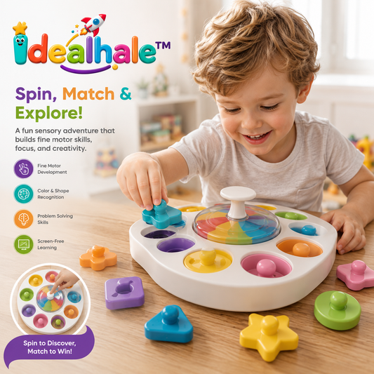 Idealhale™ Spin & Match Discovery Toy